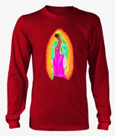 Virgen Negra Unisex Long Sleeve Shirt - Shih Tzu Christmas Jumper, HD Png Download, Transparent PNG