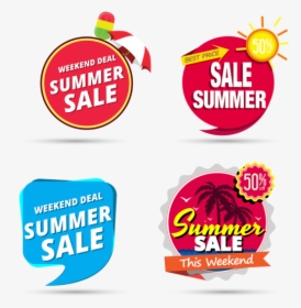 Summer Element Banner Design - Summer Deal Png, Transparent Png, Transparent PNG