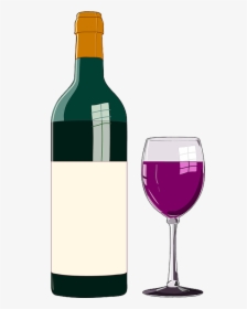 Red Wine Clip Art White Wine Beer - Wine Clipart, HD Png Download, Transparent PNG