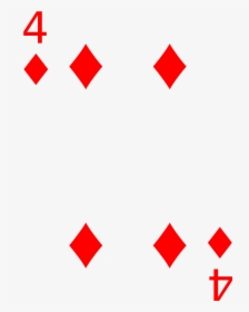 Four Of Diamonds Card, HD Png Download, Transparent PNG