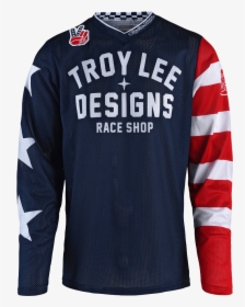 Gp Air Jersey Americana Navy - Troy Lee Gp Jersey, HD Png Download, Transparent PNG
