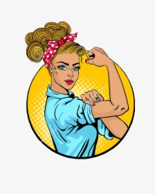 Strong Woman Pop Art Clipart , Png Download - Strong Woman Pop Art, Transparent Png, Transparent PNG