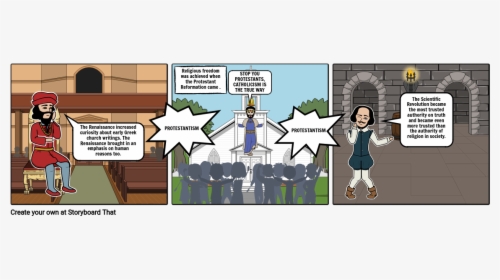 Renaissance Reformation Comic Strip, HD Png Download, Transparent PNG