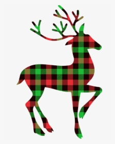 Christmas Reindeer Silhouette Clipart, HD Png Download, Transparent PNG