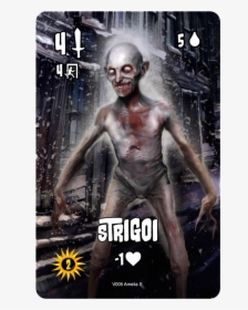 Card Of A Strigoi Vampire - Barechested, HD Png Download, Transparent PNG