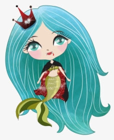 #kawaii #cute #halloween #sirena #mermaid #vampiro - Illustration, HD Png Download, Transparent PNG