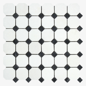 Mosaic Octagon Tile White Black, HD Png Download, Transparent PNG