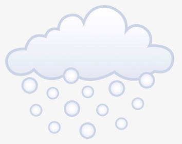 Snowy Clouds Cartoon Clipart , Png Download - Cloud Snowing, Transparent Png, Transparent PNG