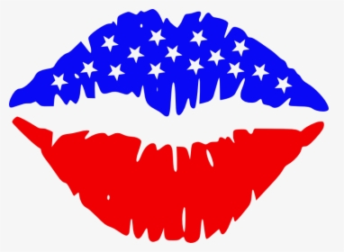 Fourth Of July Lips Svg, HD Png Download, Transparent PNG