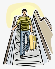 Vector Illustration Of Holiday Vacation Traveler Passenger, HD Png Download, Transparent PNG