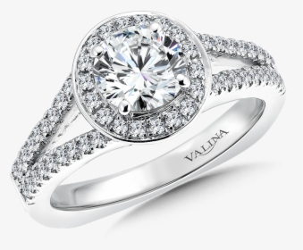 Engagement Rings Round Halo, HD Png Download, Transparent PNG