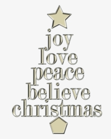 Christmas Joy Clip Art , Png Download - Peace Love And Joy Christmas Clipart, Transparent Png, Transparent PNG