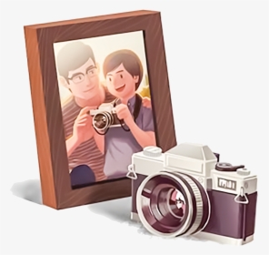 Hand Drawn Cartoon Camera Decoration Vector , Png Download - Father's Day, Transparent Png, Transparent PNG