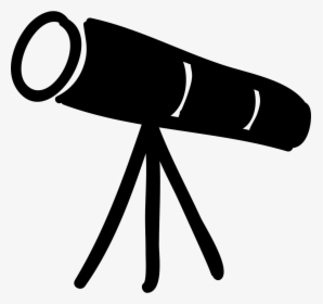 Telescope Hand Drawn Tool - Binocular Icon Hand Drawn, HD Png Download, Transparent PNG