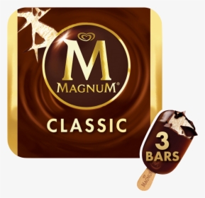 Png - Classic En - Magnum Dark Chocolate Ice Cream, Transparent Png, Transparent PNG