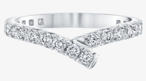 Ribbon Diamond Wedding Band - Engagement Ring, HD Png Download, Transparent PNG
