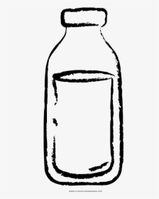 Clip Art Milk Bottles Line Art - Plastic Bottle Drawing Png, Transparent Png, Transparent PNG