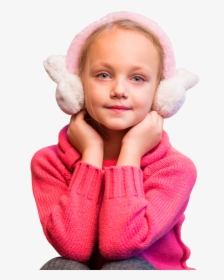 Young Cute Girl Wearing Warm Clothes Png Image - Child Cute Girls Png, Transparent Png, Transparent PNG