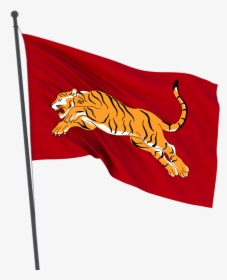 Tiger Flag In Cholas - Tiger Flag, HD Png Download, Transparent PNG