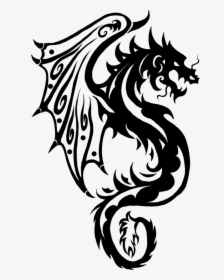 Transparent Dragon Tattoo Png - Traditional Dragon Head Design, Png ...