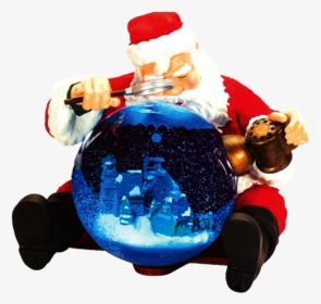 Download Santa Claus Png Transparent Images Transparent - Mr Christmas Santa Snow Globe, Png Download, Transparent PNG