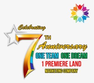 1 Premiere Land Marketing Company 7th Year Anniversary - Graphic Design, HD Png Download, Transparent PNG