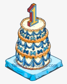 Happy Year And Clams Family Guy Addicts - Birthday Cake With A 1 Candle Png, Transparent Png, Transparent PNG