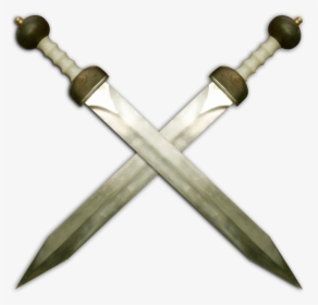 Crossed Gladius Clipart Gladius Gladiator Sword - Crossed Gladius, HD Png Download, Transparent PNG