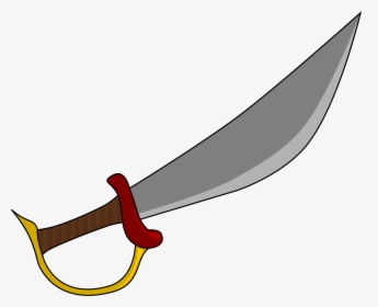 Cutlass Big Image Png Ⓒ - Pirate Sword Clipart, Transparent Png, Transparent PNG