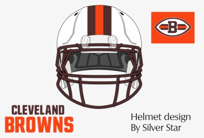 Cleveland Browns Mockup White Helmets - Cleveland Browns White Helmets, HD Png Download, Transparent PNG