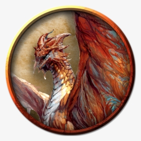 Adult Red Dragon Token, HD Png Download, Transparent PNG