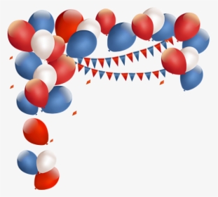 Birthday Balloons Png - Red And Blue Balloons Png, Transparent Png, Transparent PNG