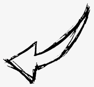 White Hand Drawn Arrows Png - Hand Drawn White Arrow Png, Transparent Png, Transparent PNG