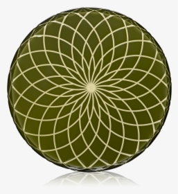 Round Tray Large Filigrana Moss Green - Flower Of Life Eye, HD Png Download, Transparent PNG