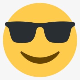 Sunglasses Emoji Png Transparent Background - Emojis De Twitter Png, Png Download, Transparent PNG