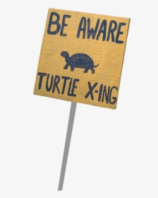 Turtle Crossing - Sign - Sign, HD Png Download, Transparent PNG