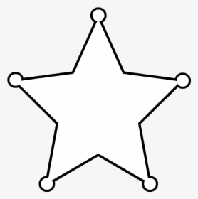 Western Star Clip Art - White 5 Point Star, HD Png Download, Transparent PNG