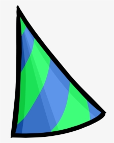 Vintage Penguin Wiki - Green And Blue Party Hat, HD Png Download, Transparent PNG