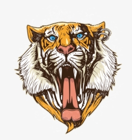 Transparent Lions Head Clipart - Logo Tiger Png, Png Download, Transparent PNG