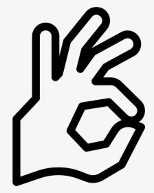 Transparent Ok Hand Png - Okay Hand Clipart Transparent, Png Download, Transparent PNG