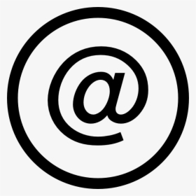 E Mail @ Logo Png - Grey Email Icon Png, Transparent Png, Transparent PNG