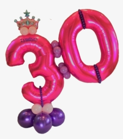 30th Birthday Princess Theme Display - 30th Birthday Balloon Png, Transparent Png, Transparent PNG