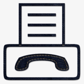 Fax Machine Icon Png - Fax Icon Png Blue, Transparent Png, Transparent PNG