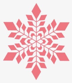 Snowflakes Png Red - Transparent Background Red Snowflake Clipart, Png Download, Transparent PNG