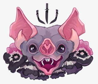 Transparent Cute Bat Png - Cartoon, Png Download, Transparent PNG