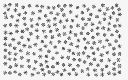 Snowflakes Pattern Clip Arts - Black And White Snowflake Pattern, HD Png Download, Transparent PNG