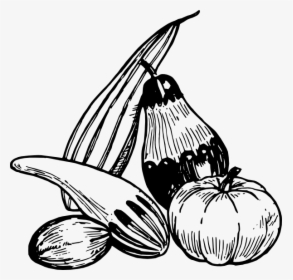 Vegetable Black And White Clipart Png, Transparent Png, Transparent PNG