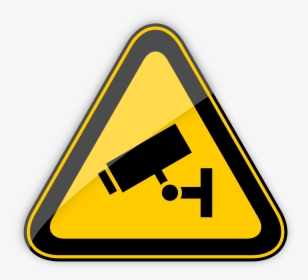 Cctv In Operation Warning Sign Png Clipart - Bio Hazard Sign Png, Transparent Png, Transparent PNG