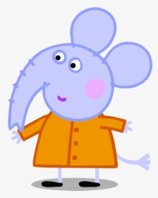 Peppa Pig Elephant - Personajes De Peppa Pig Png, Transparent Png, Transparent PNG