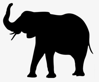 Transparent Shadow Clipart - African Elephant Png Silhouette, Png Download, Transparent PNG